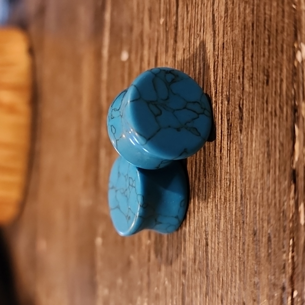 Turquoise Stone 5/8" Plugs